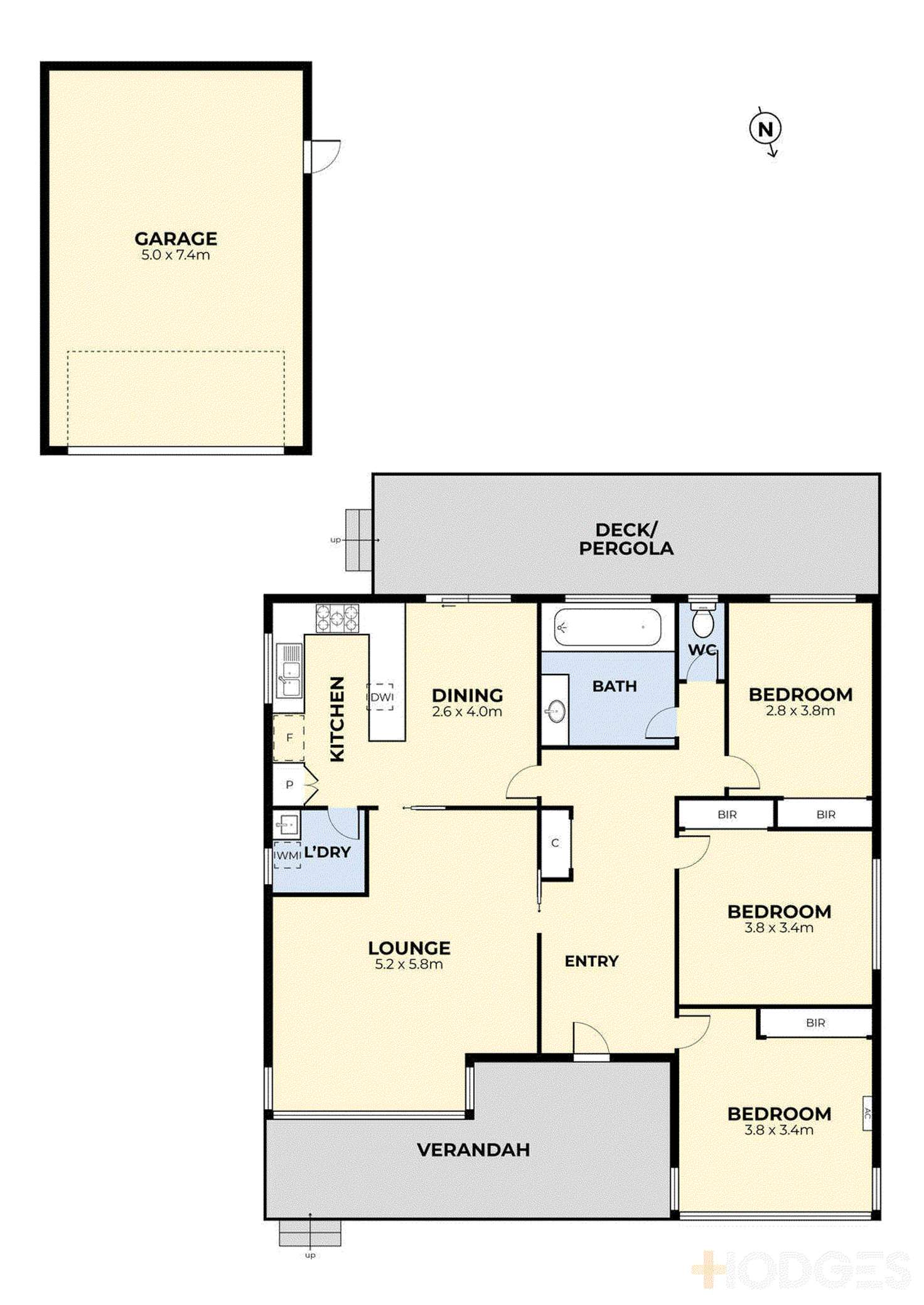 Floorplan of Homely house listing, 40 Nangiloc Crescent, Werribee VIC 3030