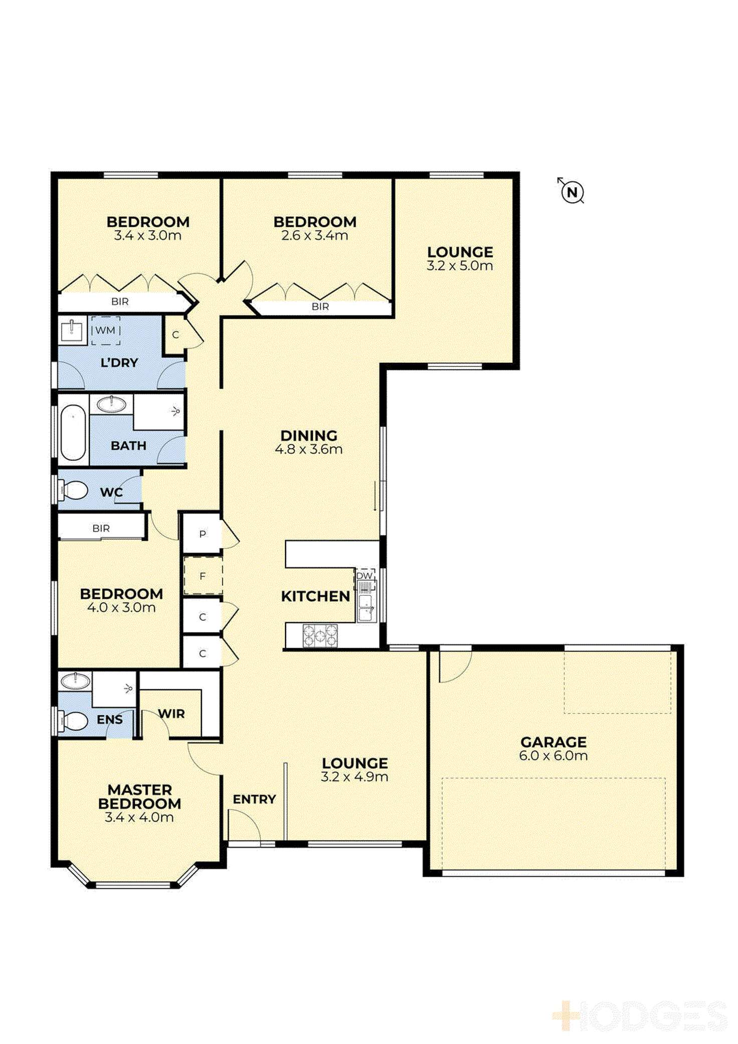 Floorplan of Homely house listing, 21 Parkside Walk, Hoppers Crossing VIC 3029