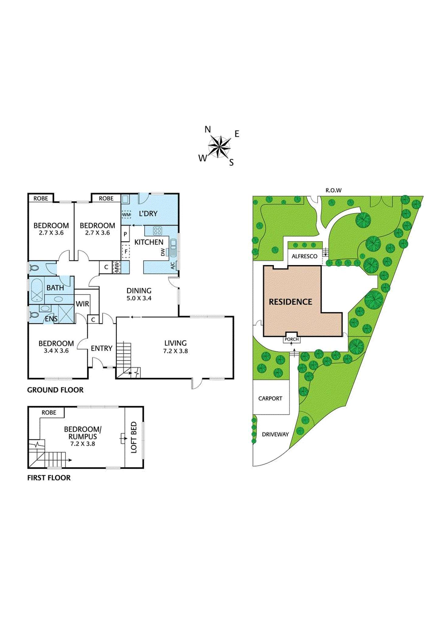 Floorplan of Homely house listing, 13 Tahlee Place, Montmorency VIC 3094