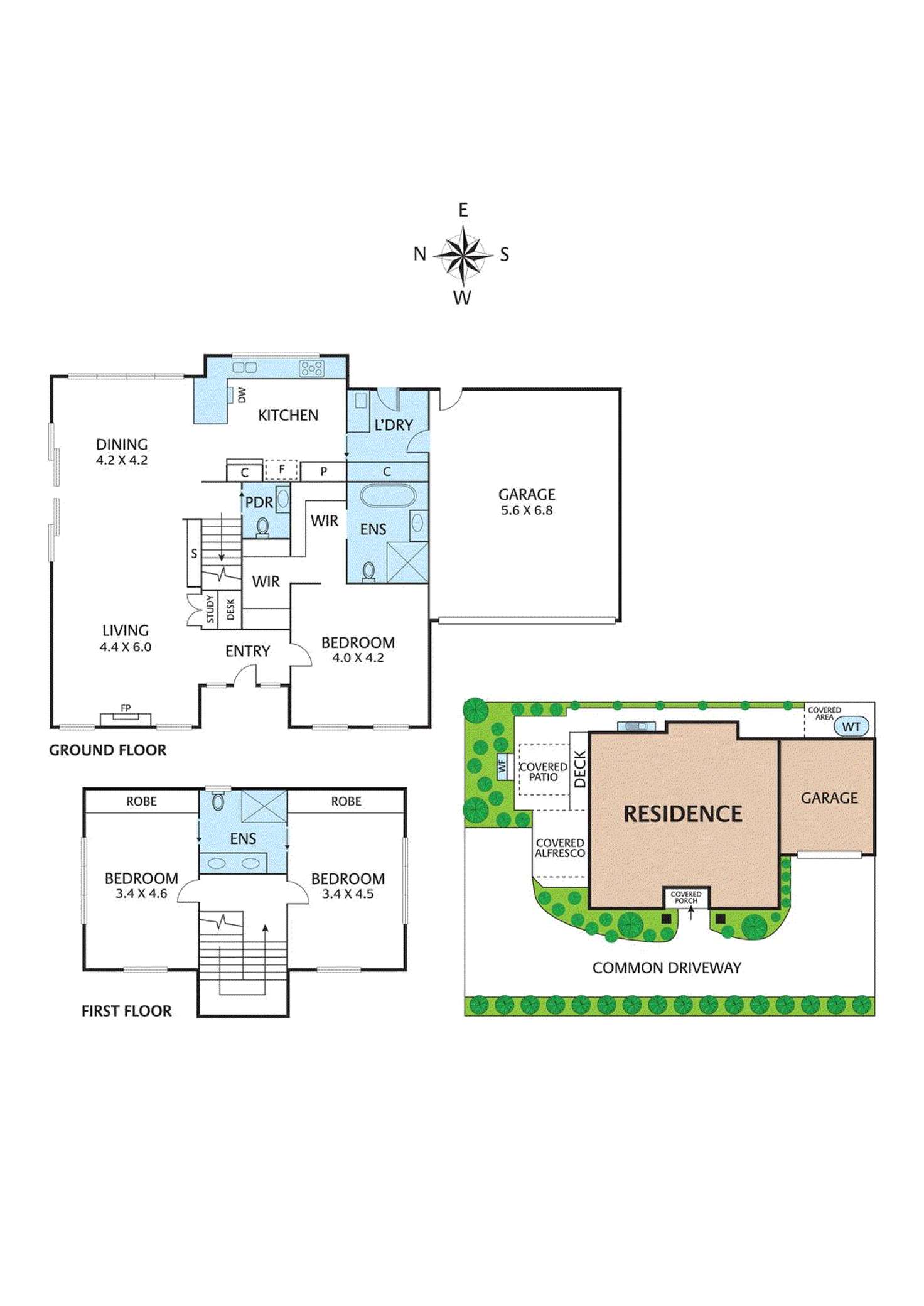 Floorplan of Homely townhouse listing, 2/73 Airlie Road, Montmorency VIC 3094