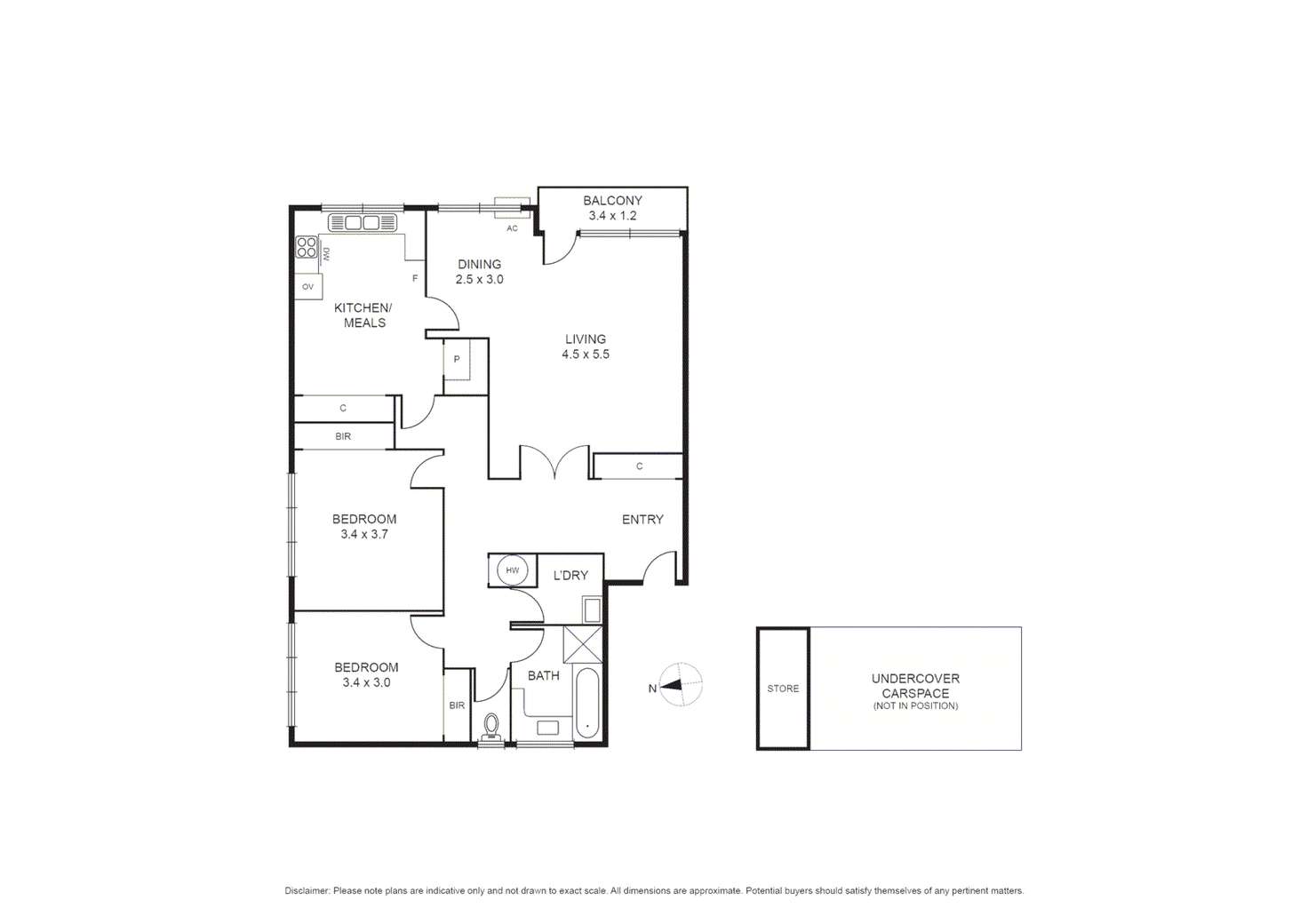 Floorplan of Homely apartment listing, 4/5 Denbigh Road, Armadale VIC 3143