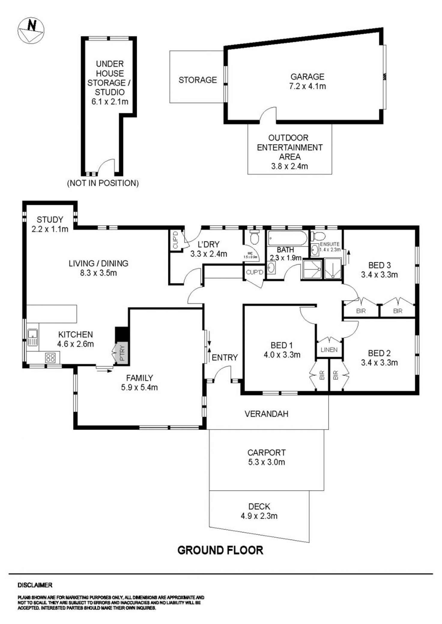 Floorplan of Homely house listing, 3 Ingliston Avenue, Mount Helen VIC 3350