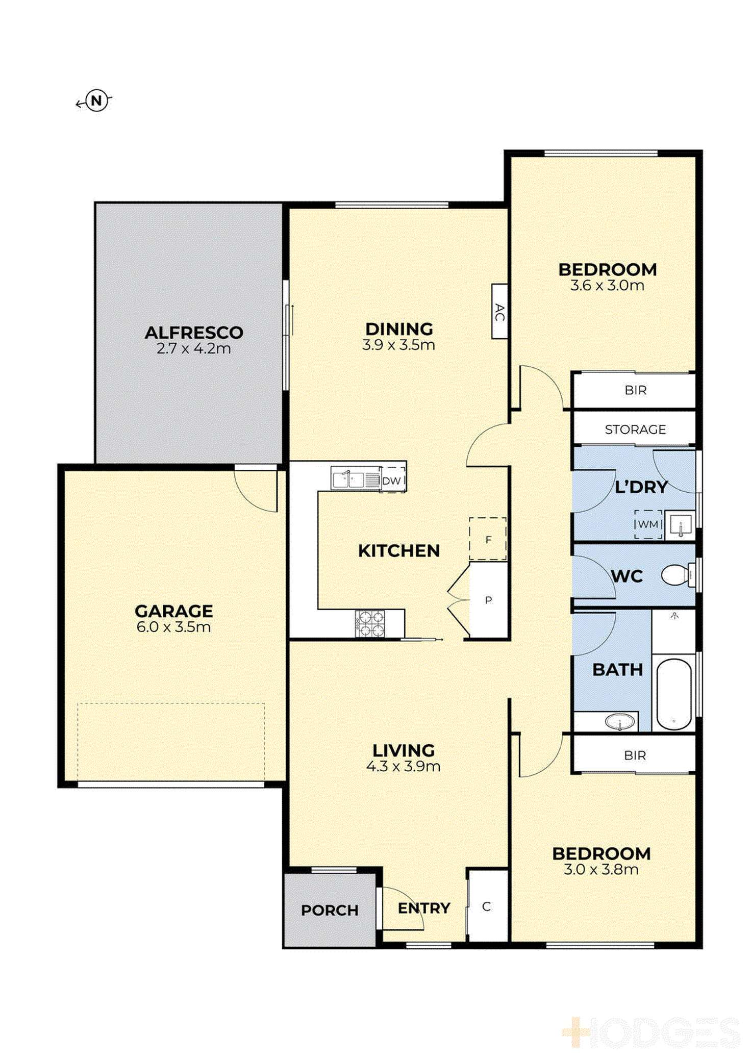 Floorplan of Homely unit listing, 2/7 Montana Drive, Werribee VIC 3030