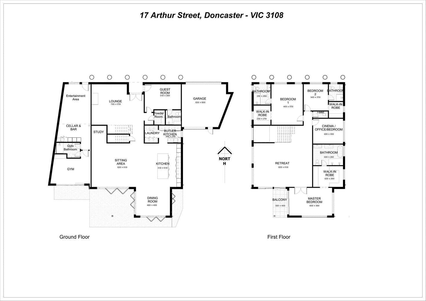 Floorplan of Homely house listing, 17 Arthur Street, Doncaster VIC 3108