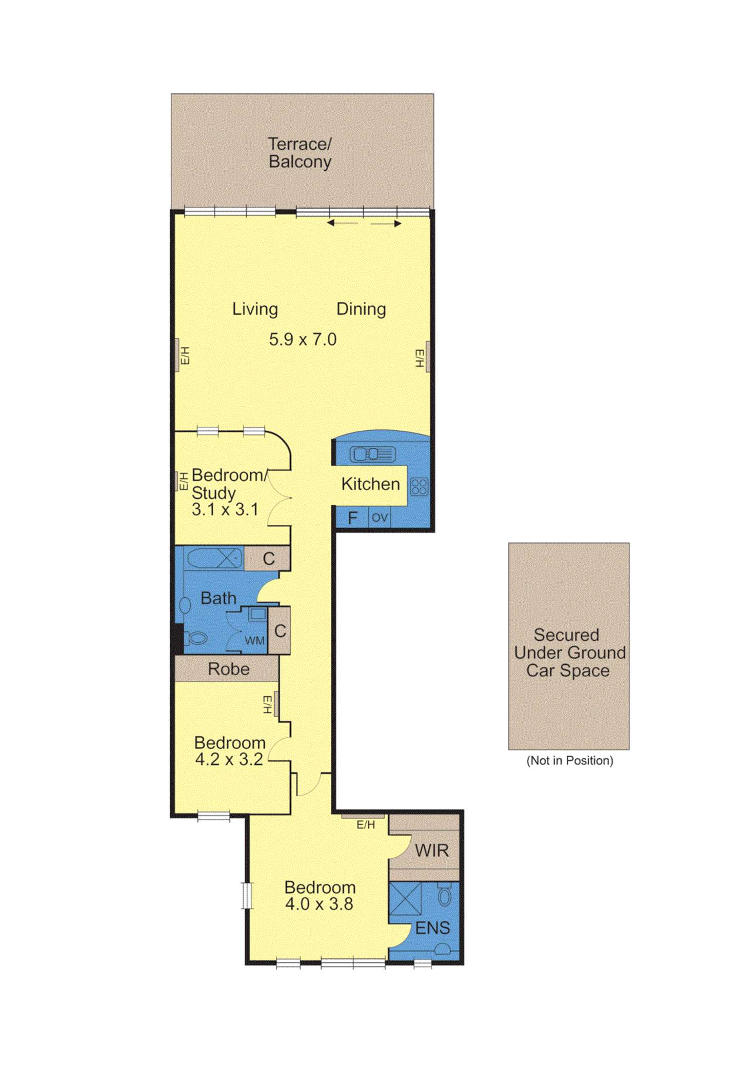 Floorplan of Homely apartment listing, 23/156 Beaconsfield Parade, Albert Park VIC 3206