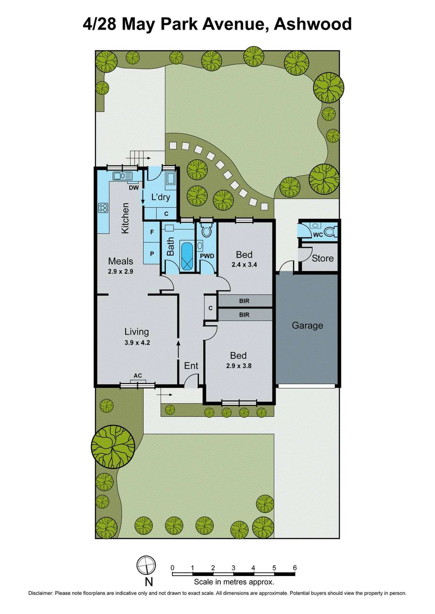 Floorplan of Homely unit listing, 4/28 May Park Avenue, Ashwood VIC 3147