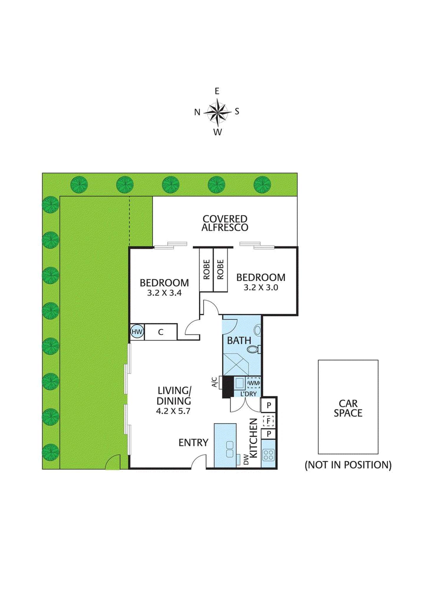 Floorplan of Homely apartment listing, 13/96 Hawdon Street, Heidelberg VIC 3084