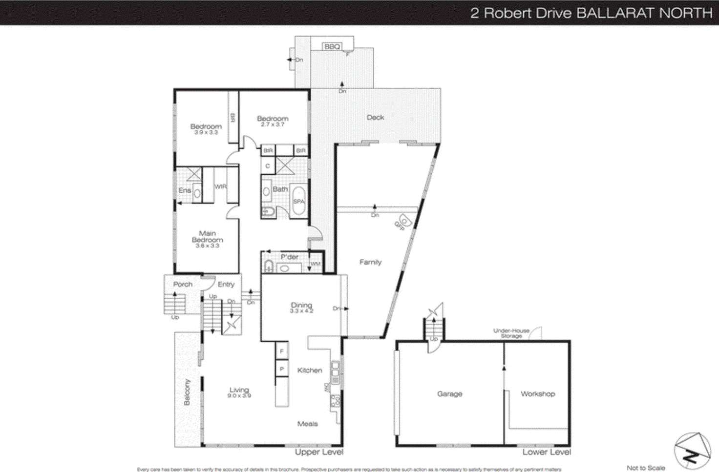 Floorplan of Homely house listing, 2 Robert Drive, Ballarat North VIC 3350