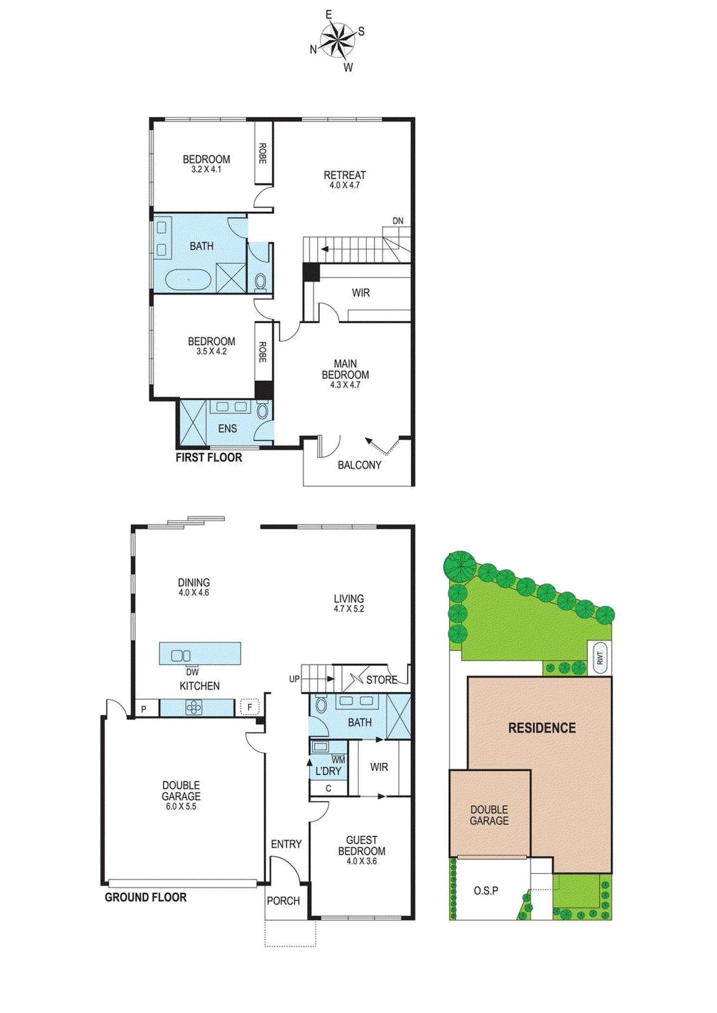 Floorplan of Homely townhouse listing, 16a Begg Street, Bentleigh East VIC 3165