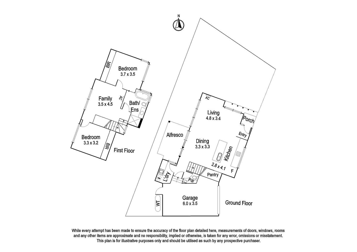 Floorplan of Homely townhouse listing, 1 /10 Clyde Court, Heidelberg VIC 3084