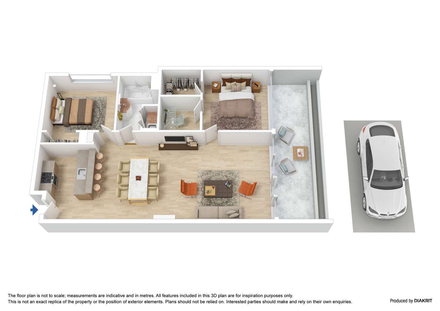 Floorplan of Homely apartment listing, 210/148 Wells Street, South Melbourne VIC 3205