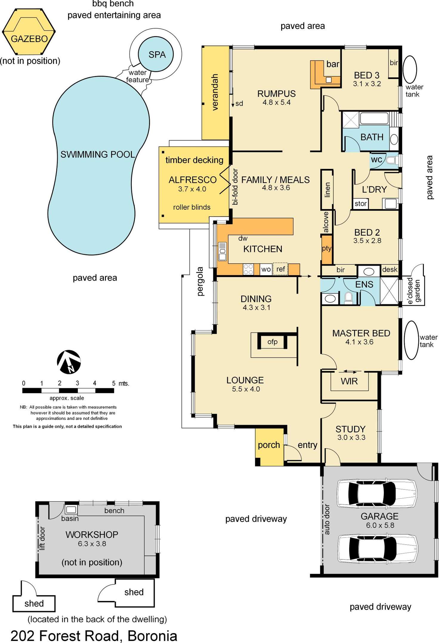 Floorplan of Homely house listing, 202 Forest Road, Boronia VIC 3155