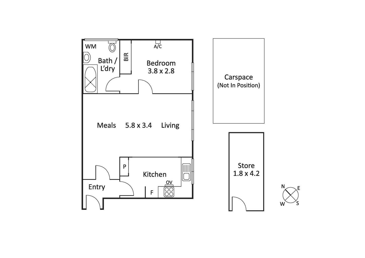 Floorplan of Homely apartment listing, 5/25 Kingsley Street, Elwood VIC 3184