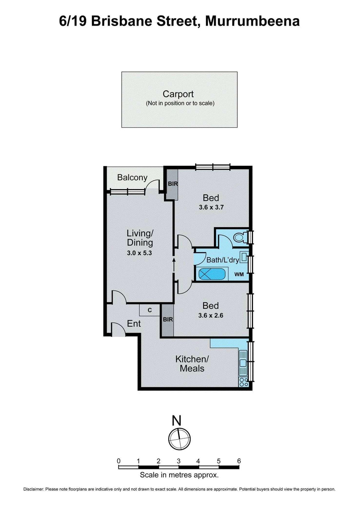 Floorplan of Homely apartment listing, 6/19 Brisbane Street, Murrumbeena VIC 3163