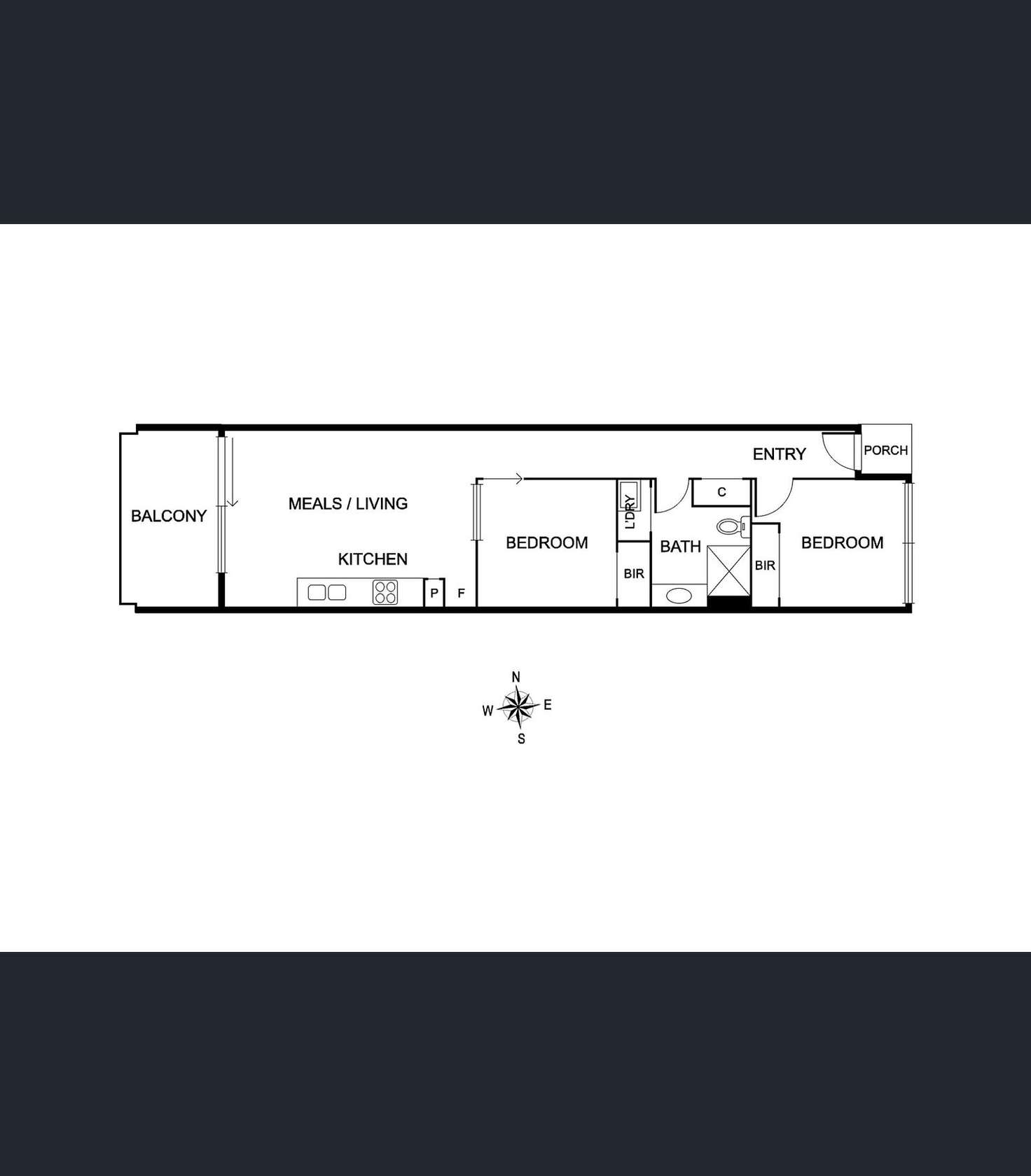 Floorplan of Homely apartment listing, 106A/168 Victoria Road, Northcote VIC 3070