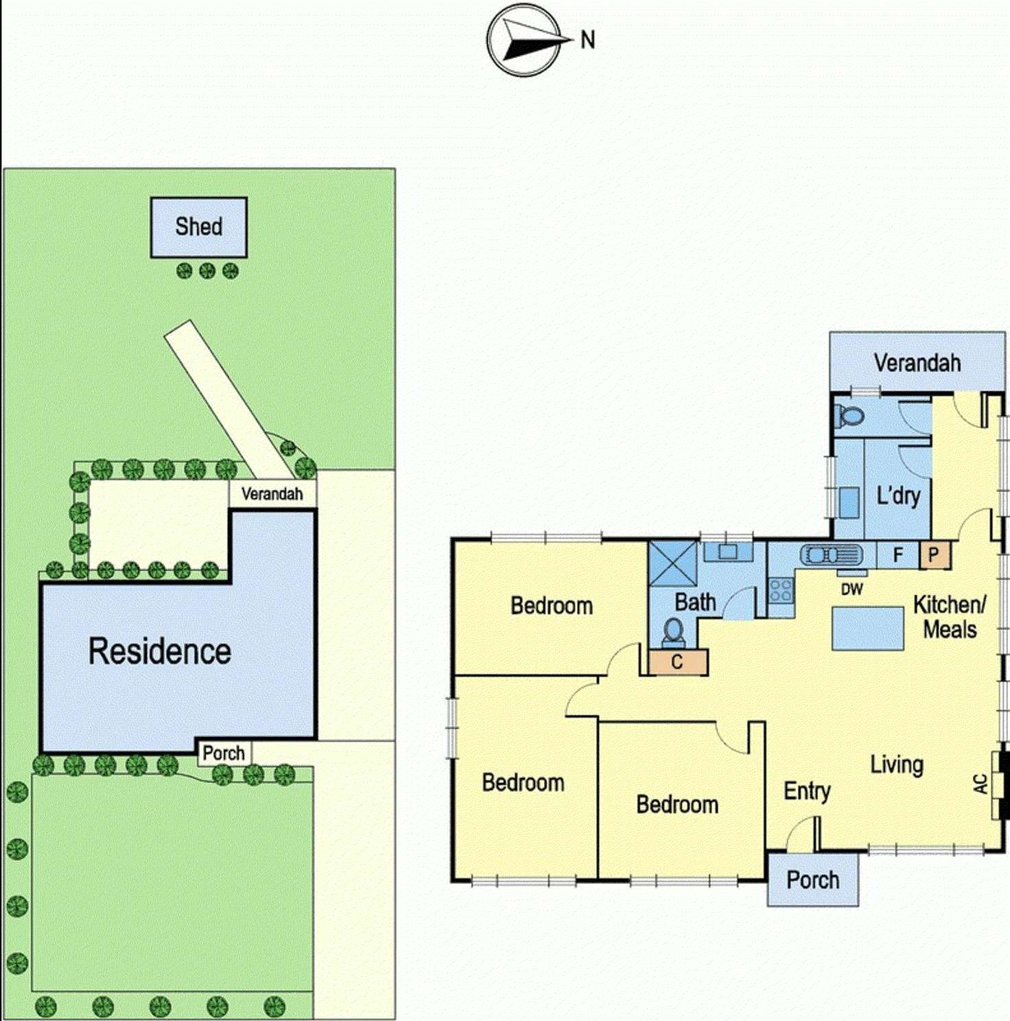 Floorplan of Homely house listing, 3 Shelley Street, Heidelberg Heights VIC 3081