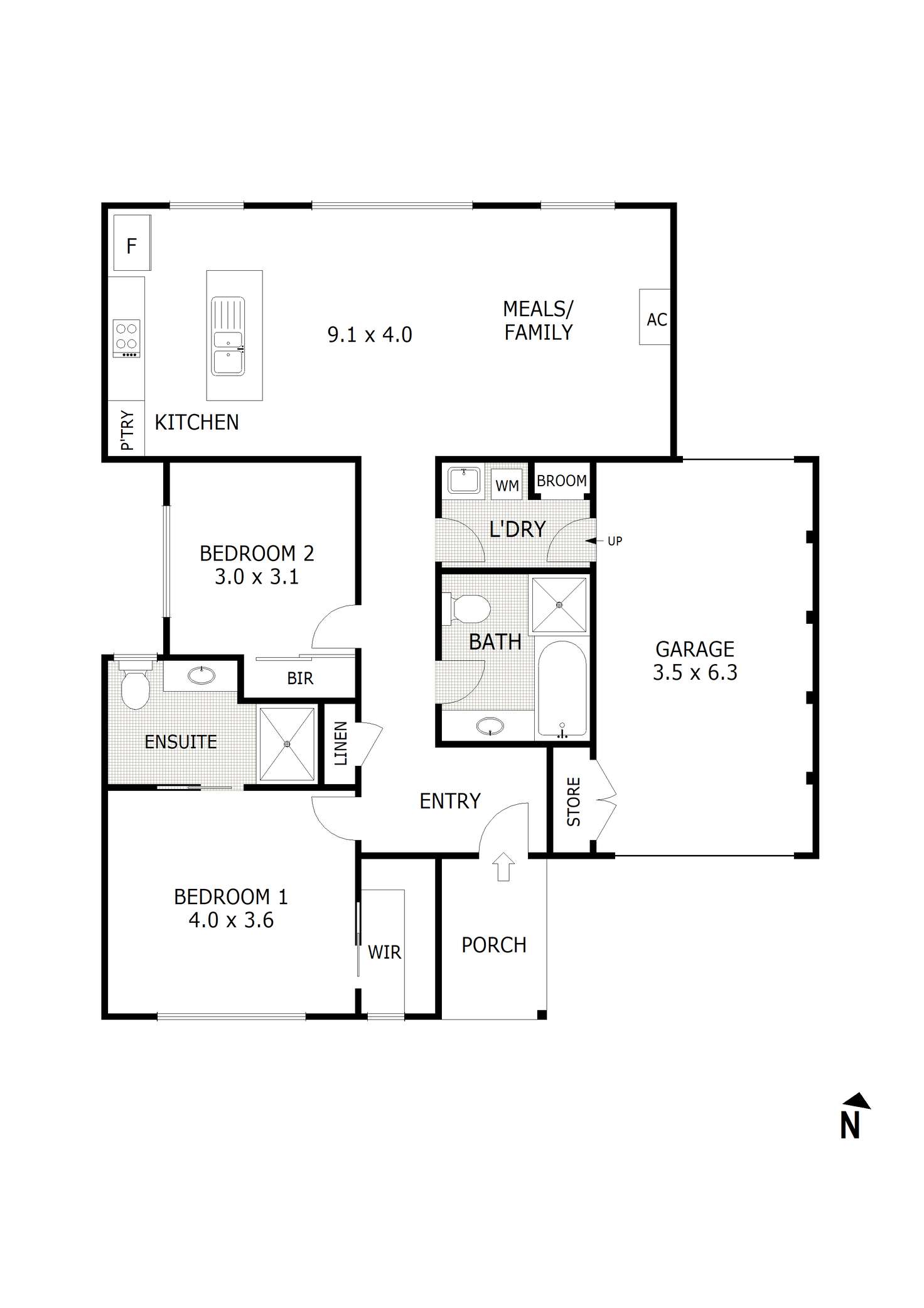 Floorplan of Homely unit listing, 3/13 Wellington Street, Wallan VIC 3756