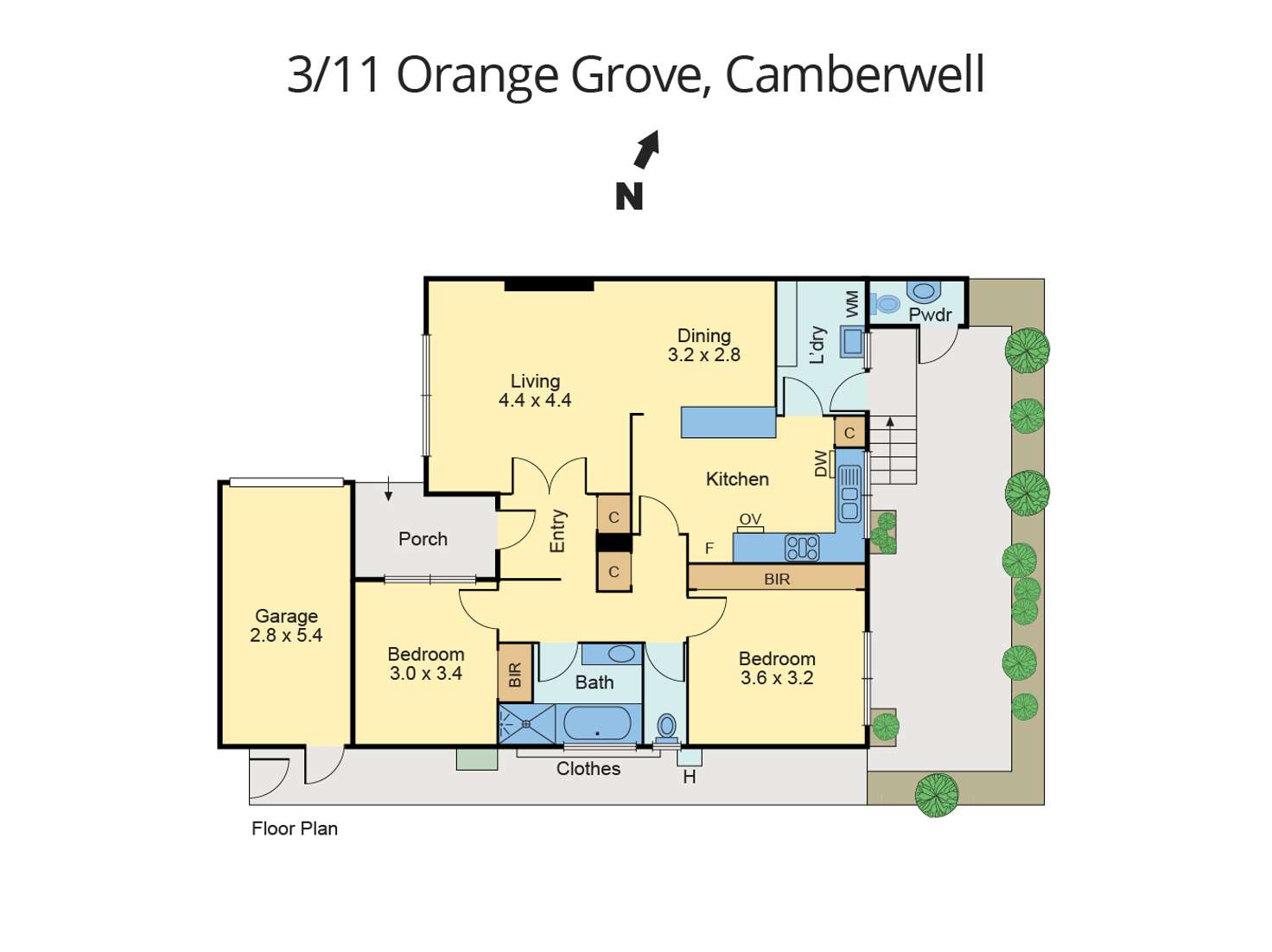 Floorplan of Homely unit listing, 3/11 Orange Grove, Camberwell VIC 3124