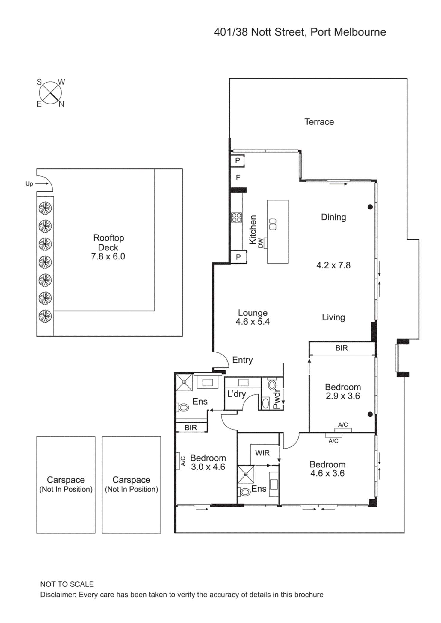 Floorplan of Homely apartment listing, 401/38 Nott Street, Port Melbourne VIC 3207
