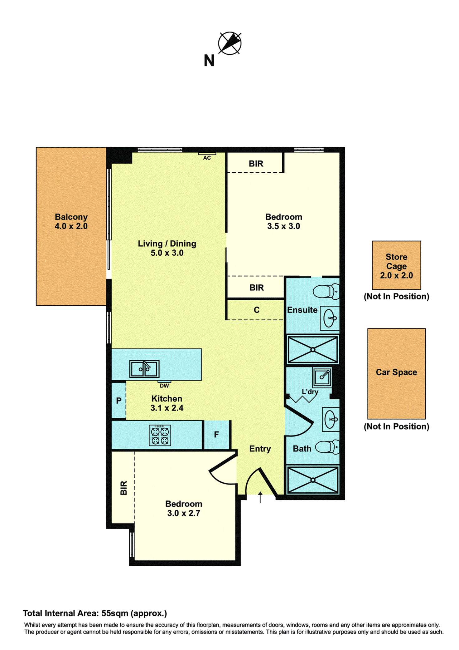 Floorplan of Homely apartment listing, 205/8 Horizon Drive, Maribyrnong VIC 3032