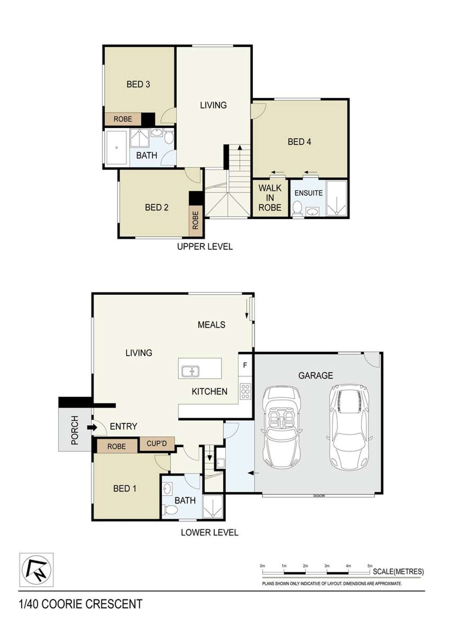 Floorplan of Homely townhouse listing, 1/40 Coorie Crescent, Rosanna VIC 3084