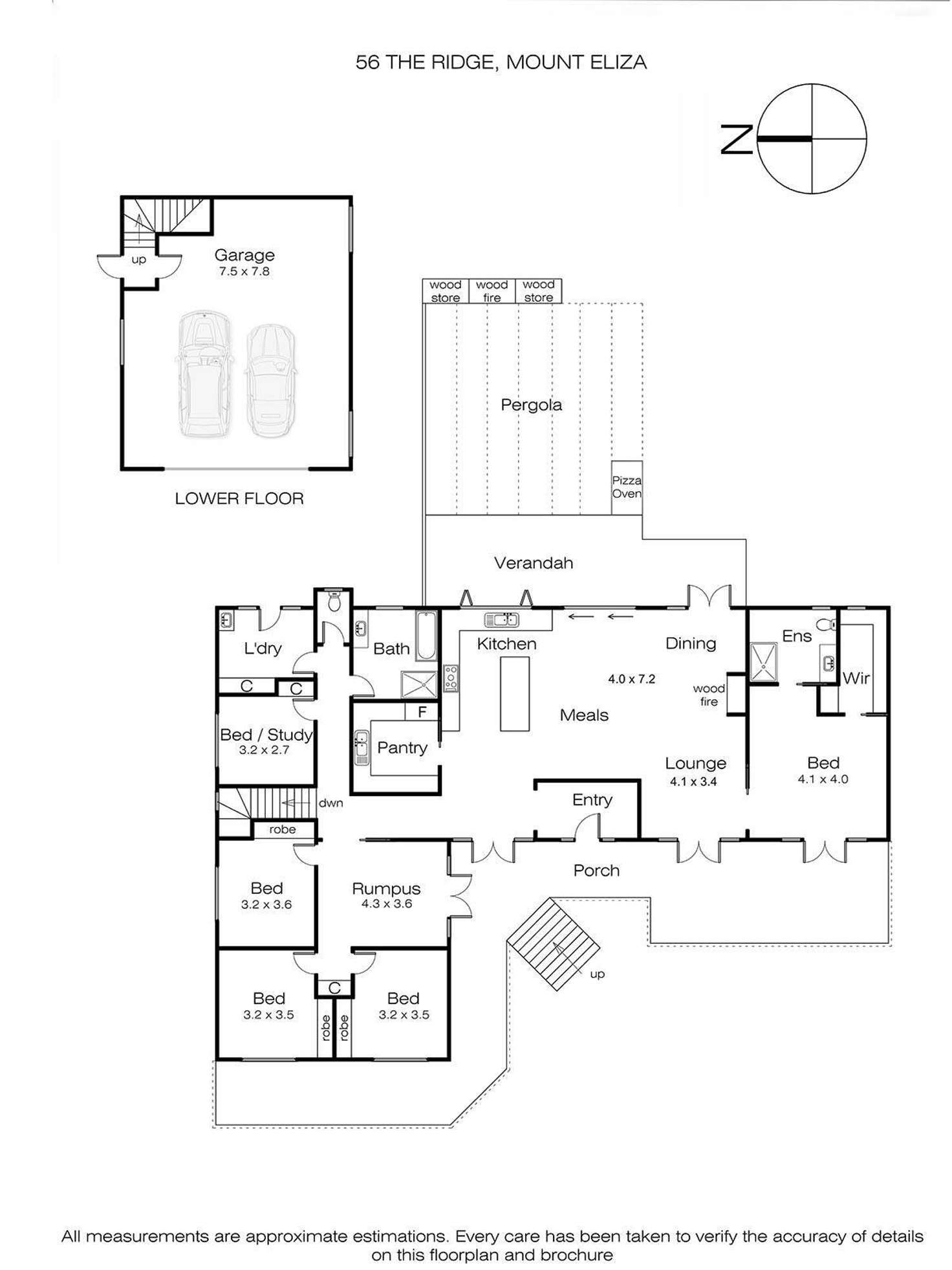 Floorplan of Homely house listing, 56 The Ridge, Mount Eliza VIC 3930