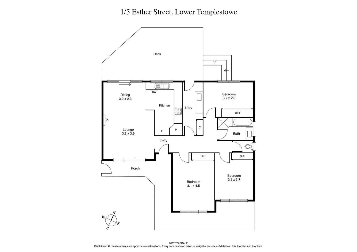 Floorplan of Homely unit listing, 1/5 Esther Street, Templestowe Lower VIC 3107
