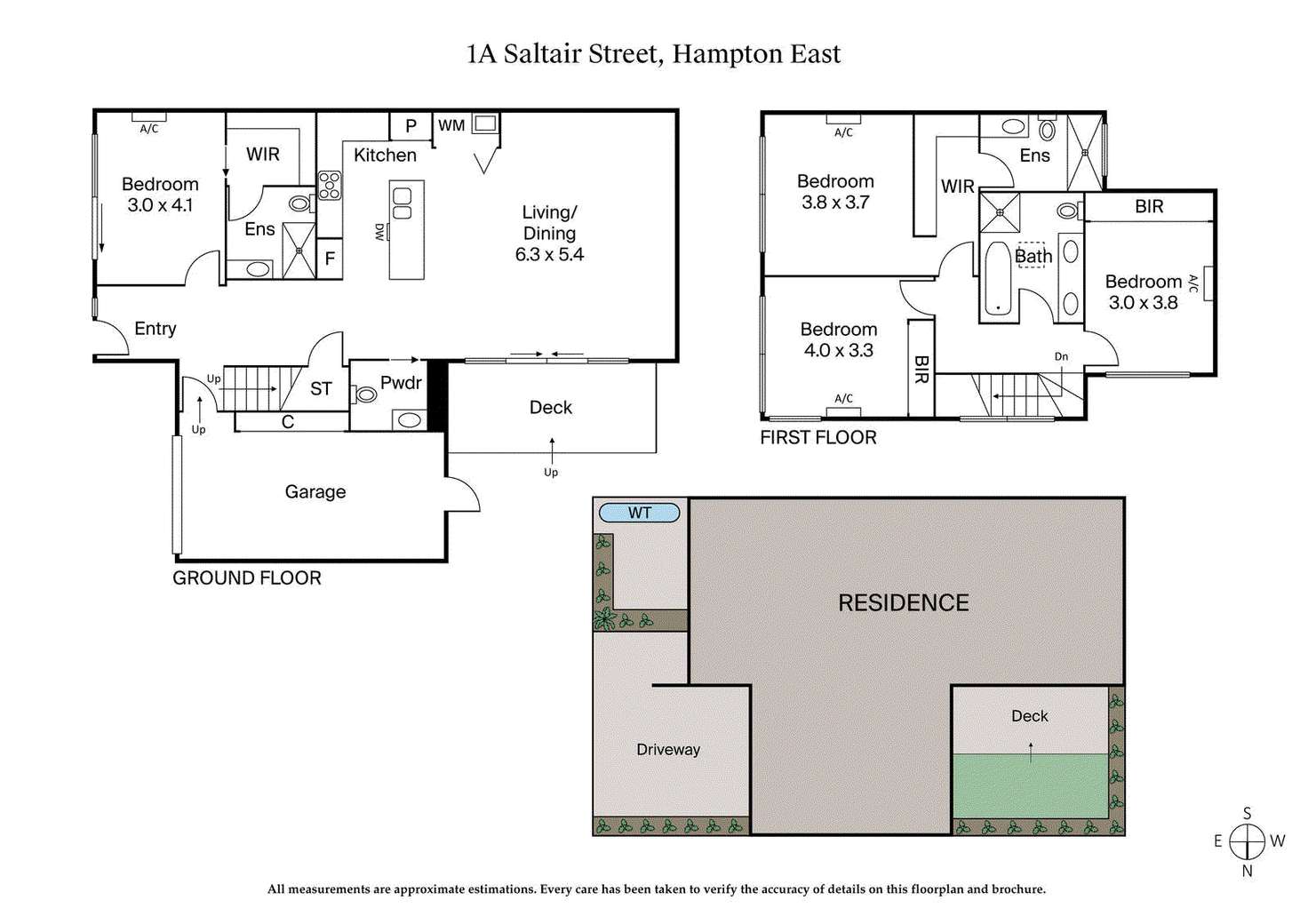 Floorplan of Homely townhouse listing, 1A Saltair Street, Hampton East VIC 3188