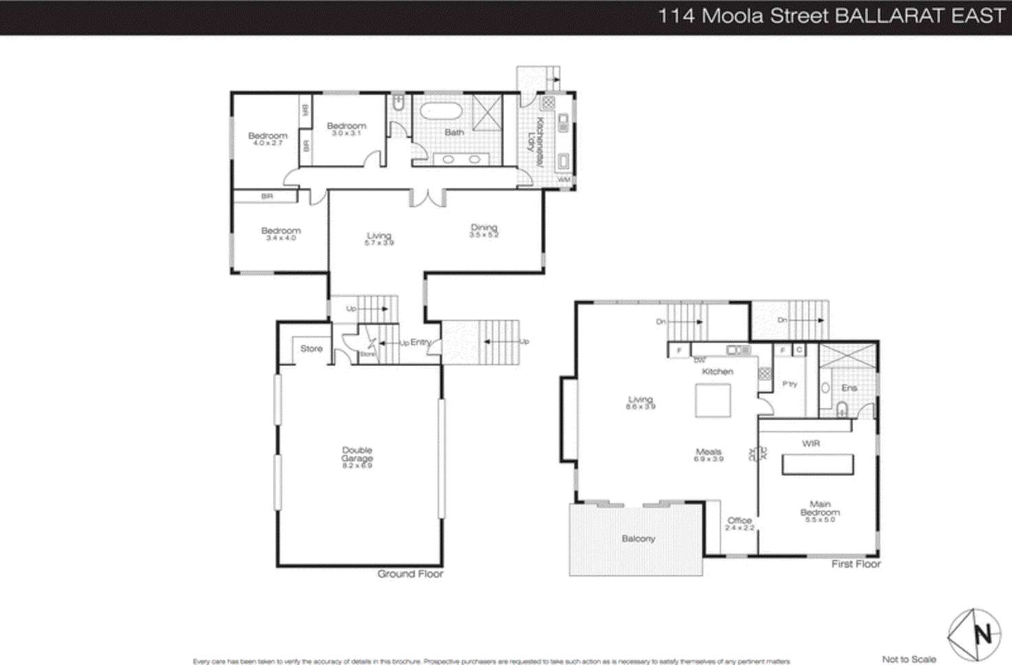 Floorplan of Homely house listing, 114 Moola Street, Ballarat North VIC 3350