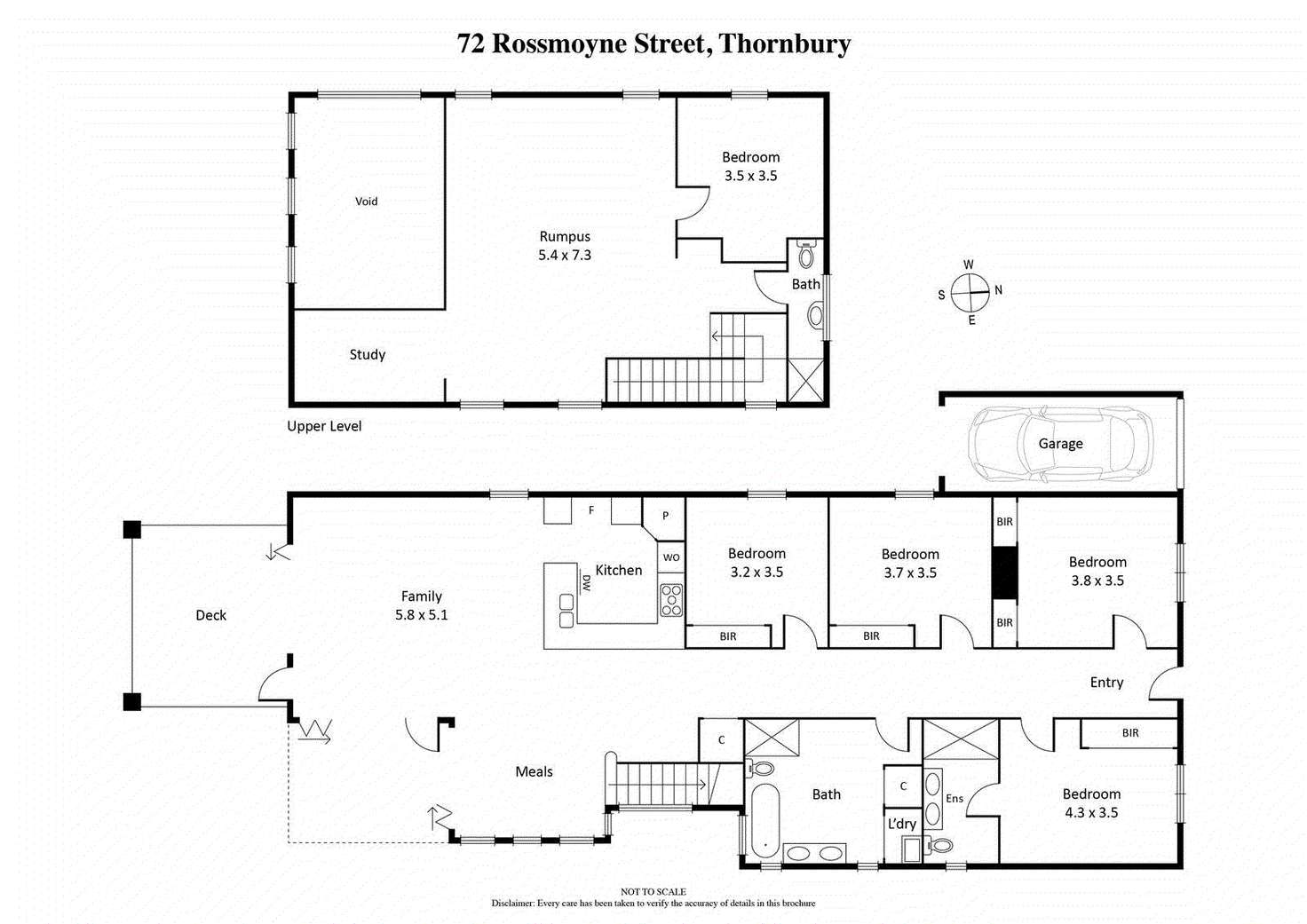 Floorplan of Homely house listing, 72 Rossmoyne Street, Thornbury VIC 3071