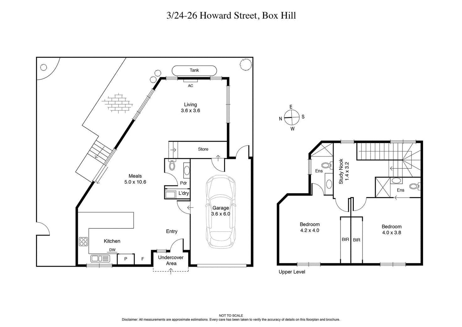 Floorplan of Homely townhouse listing, 3/24-26 Howard Street, Box Hill VIC 3128
