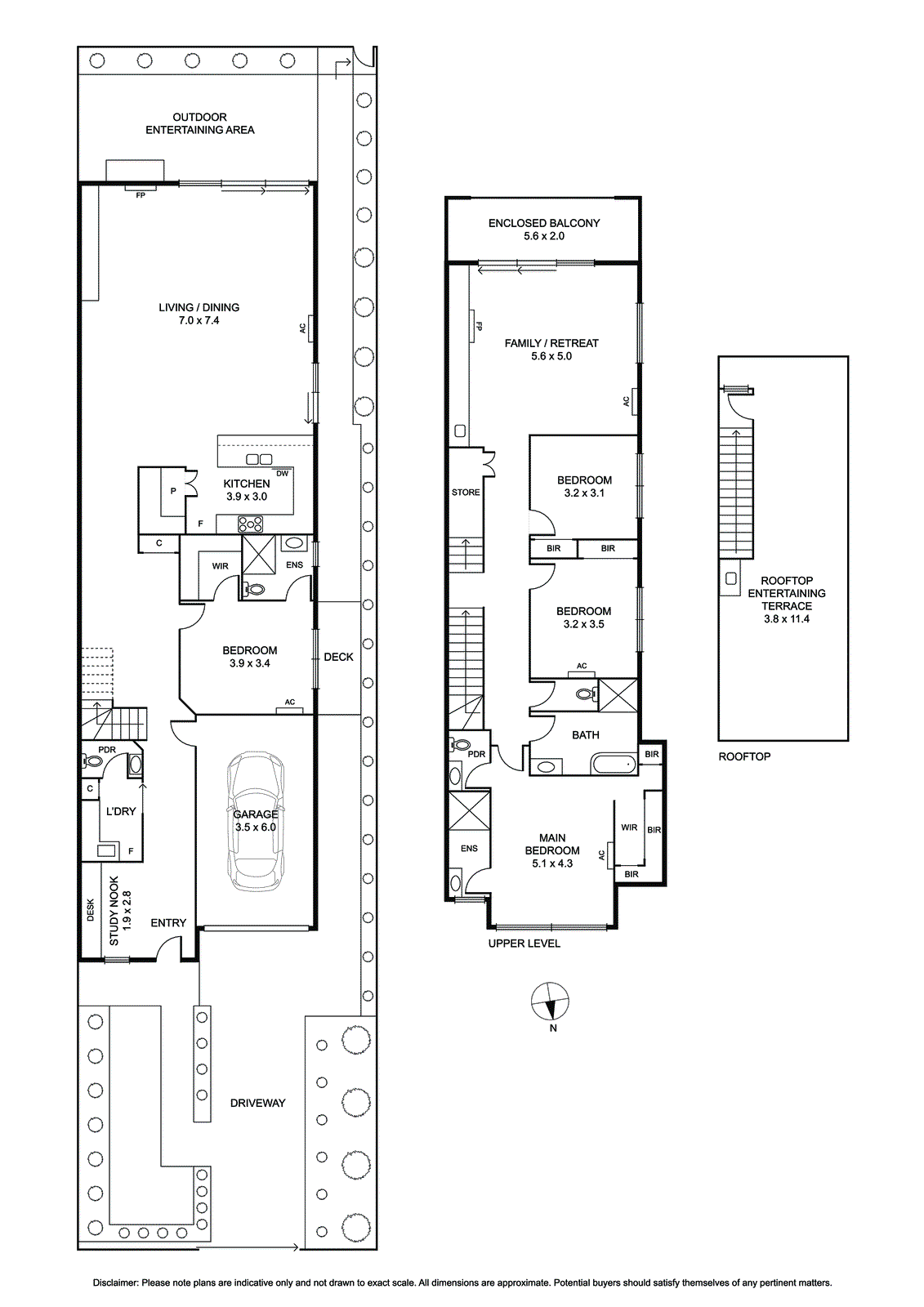 Floorplan of Homely townhouse listing, 34 Tulip Street, Black Rock VIC 3193