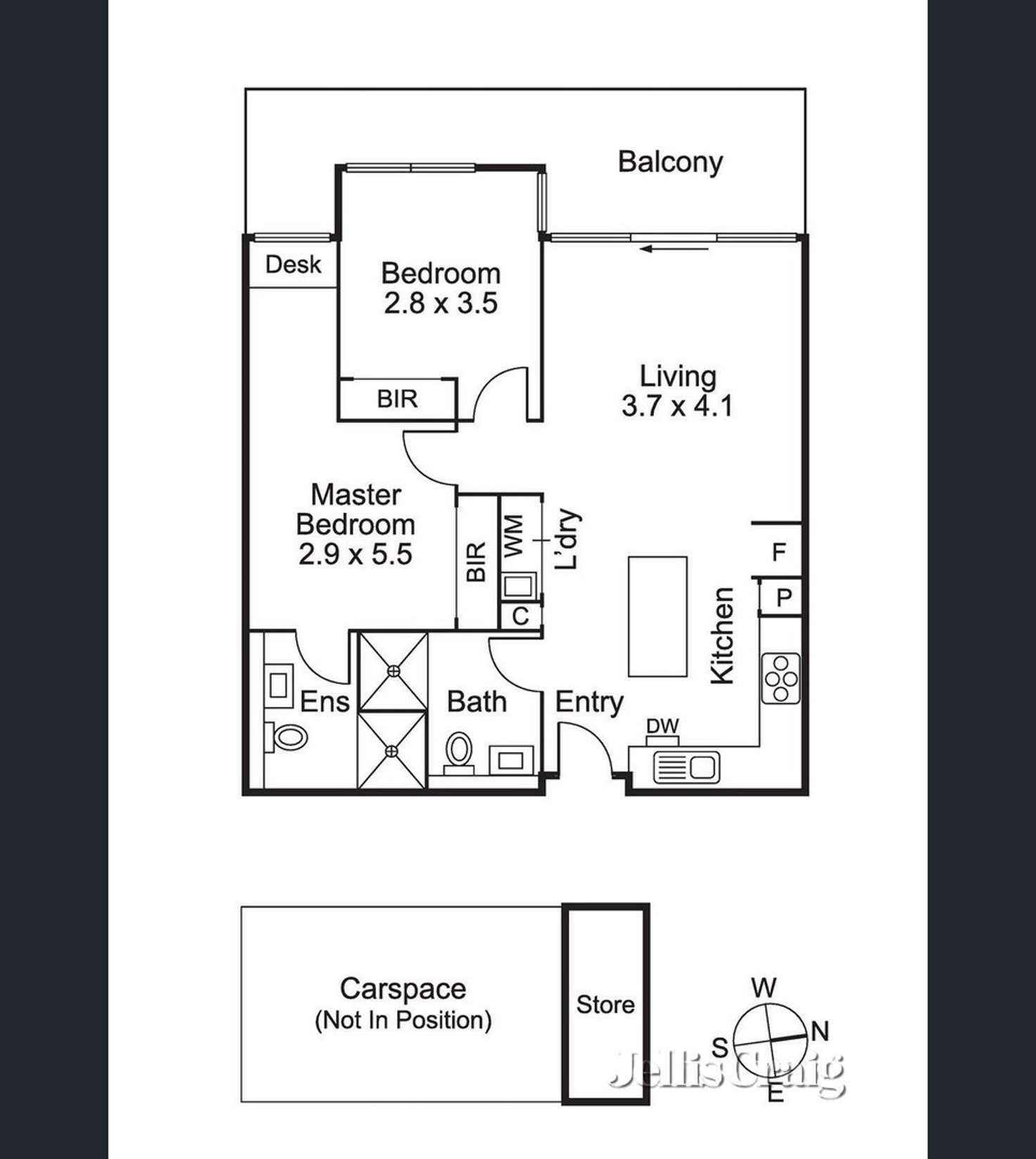 Floorplan of Homely apartment listing, 129/158 Smith Street, Collingwood VIC 3066