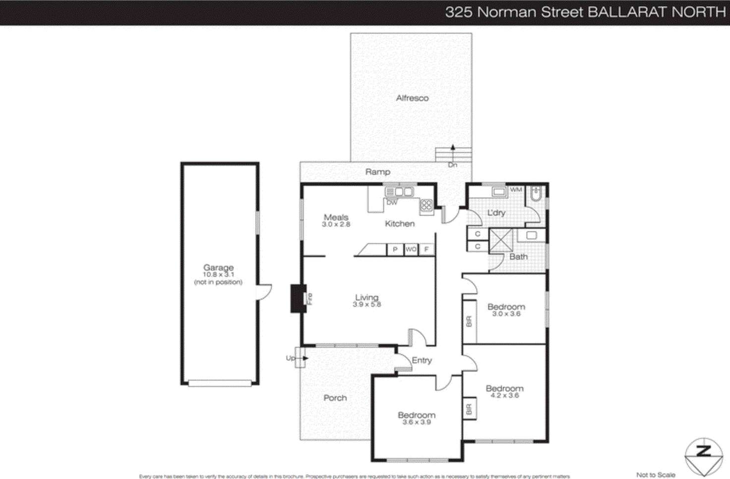 Floorplan of Homely house listing, 325 Norman Street, Ballarat North VIC 3350