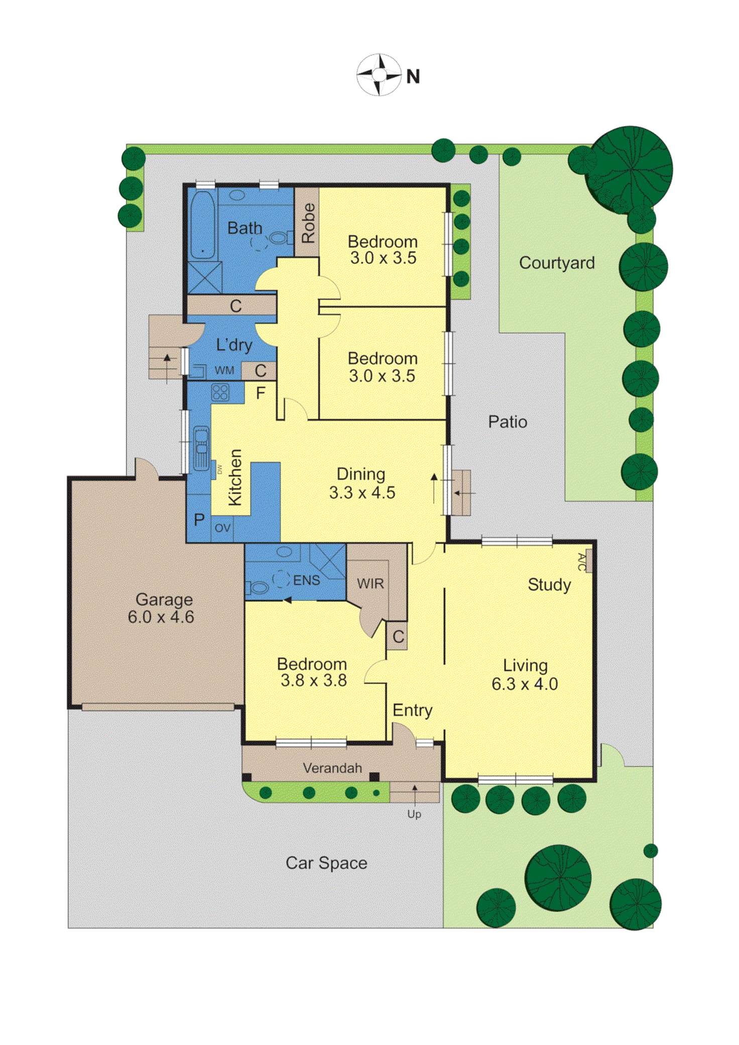 Floorplan of Homely unit listing, 3/1085 Riversdale Road, Surrey Hills VIC 3127