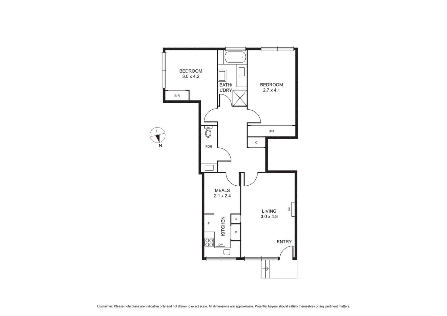 Floorplan of Homely apartment listing, 1/2 Parkside Street, Elsternwick VIC 3185
