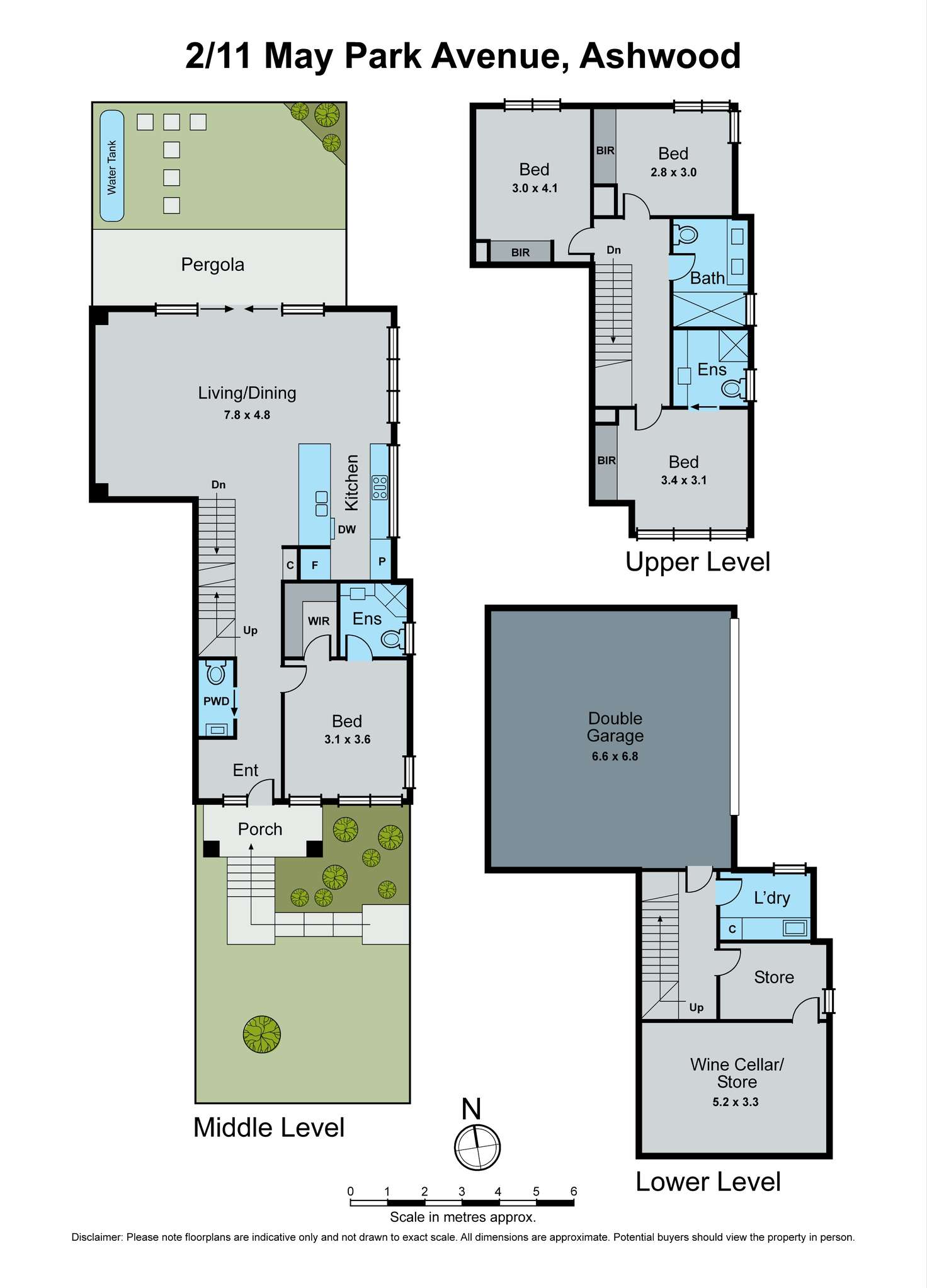 Floorplan of Homely townhouse listing, 2/11 May Park Avenue, Ashwood VIC 3147