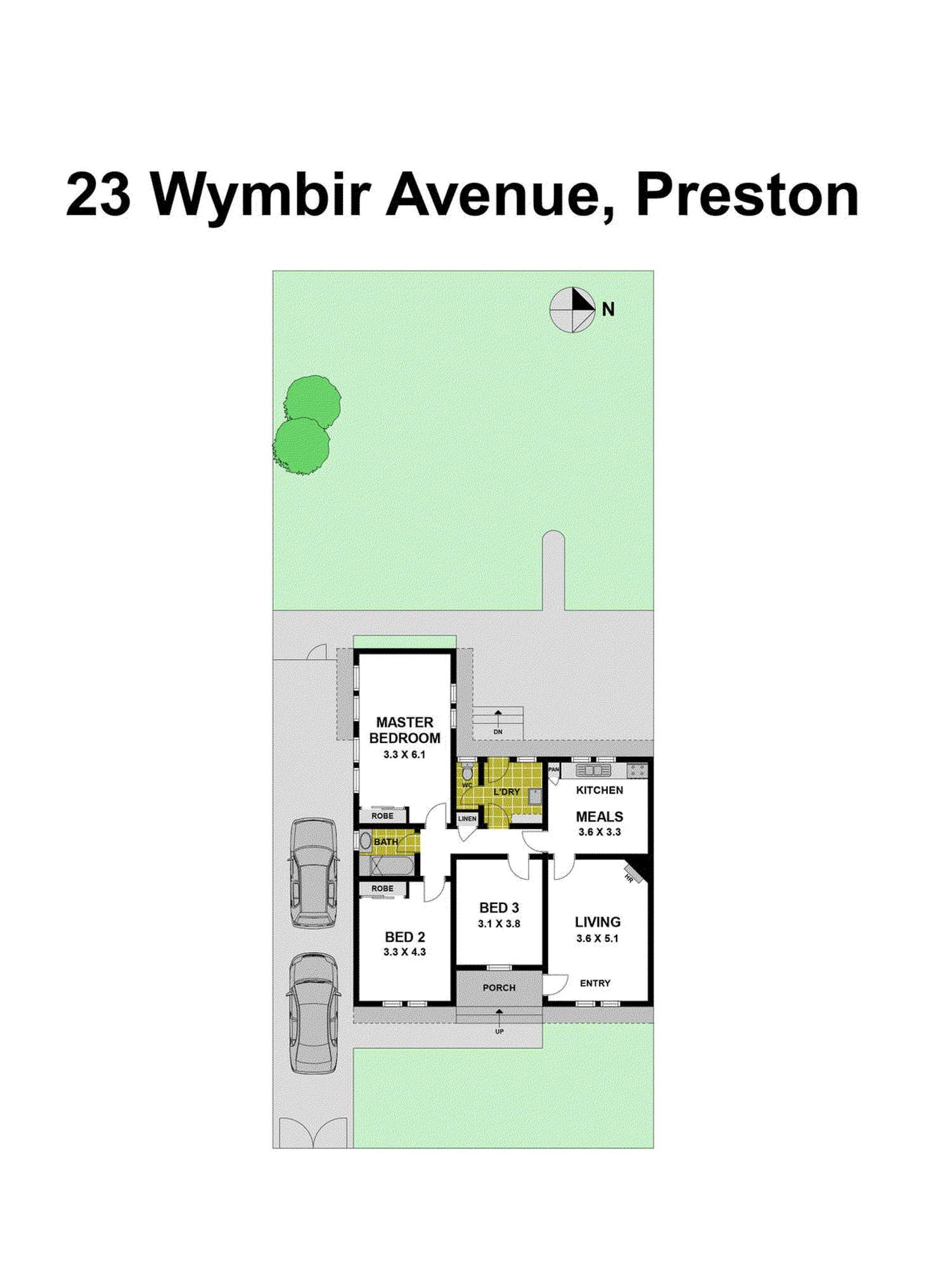 Floorplan of Homely house listing, 23 Wymbir Avenue, Preston VIC 3072