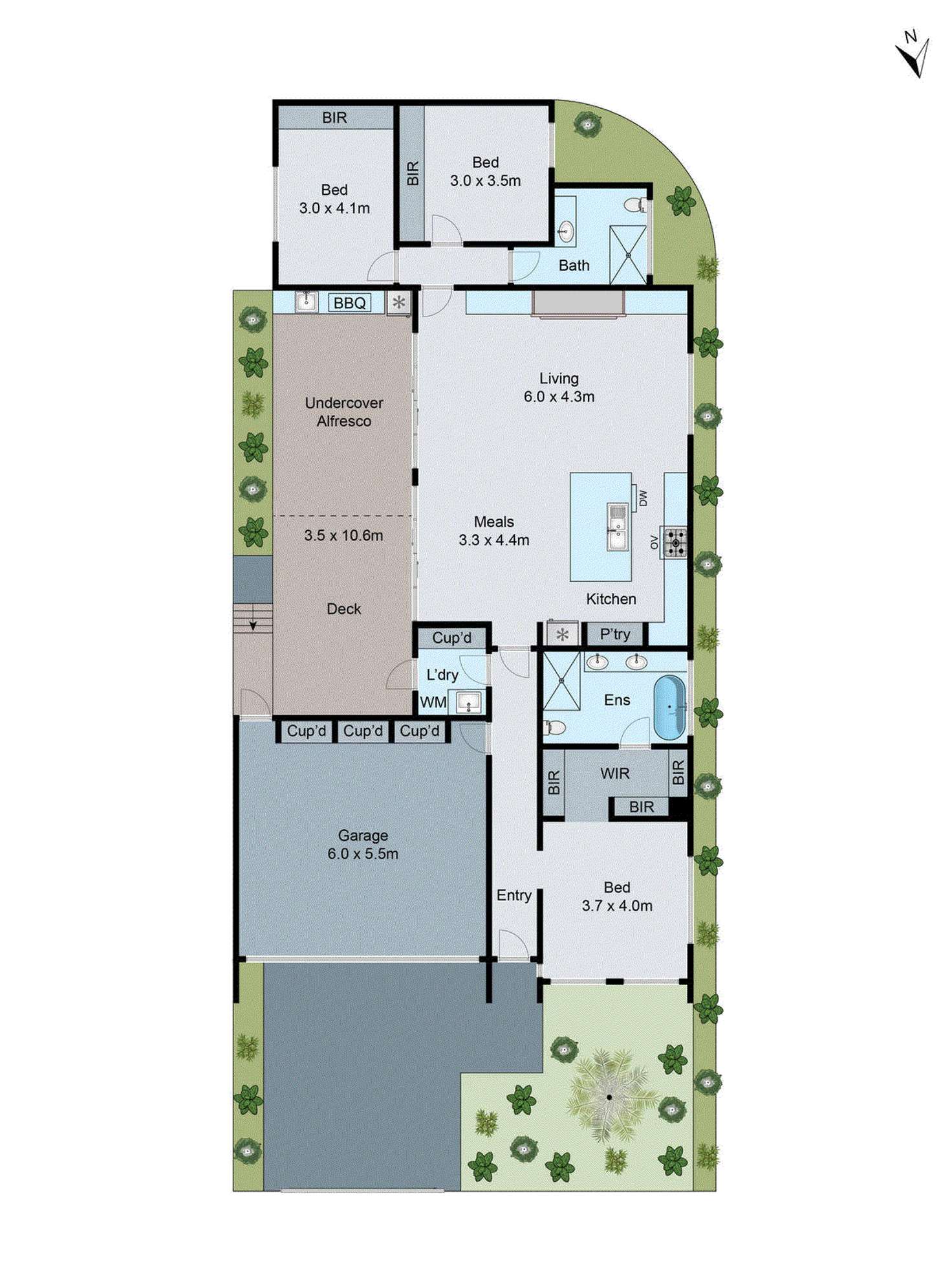 Floorplan of Homely unit listing, 1/40 Vasey Street, Bentleigh East VIC 3165