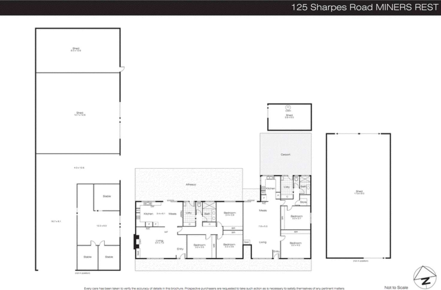 Floorplan of Homely house listing, 125 Sharpes Road, Miners Rest VIC 3352
