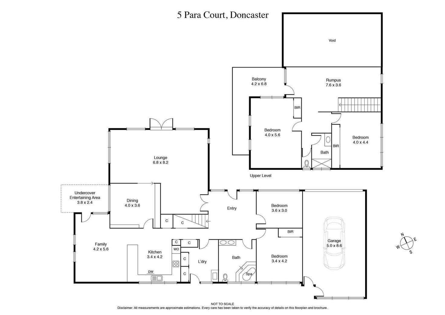 Floorplan of Homely house listing, 5 Para Court, Doncaster VIC 3108