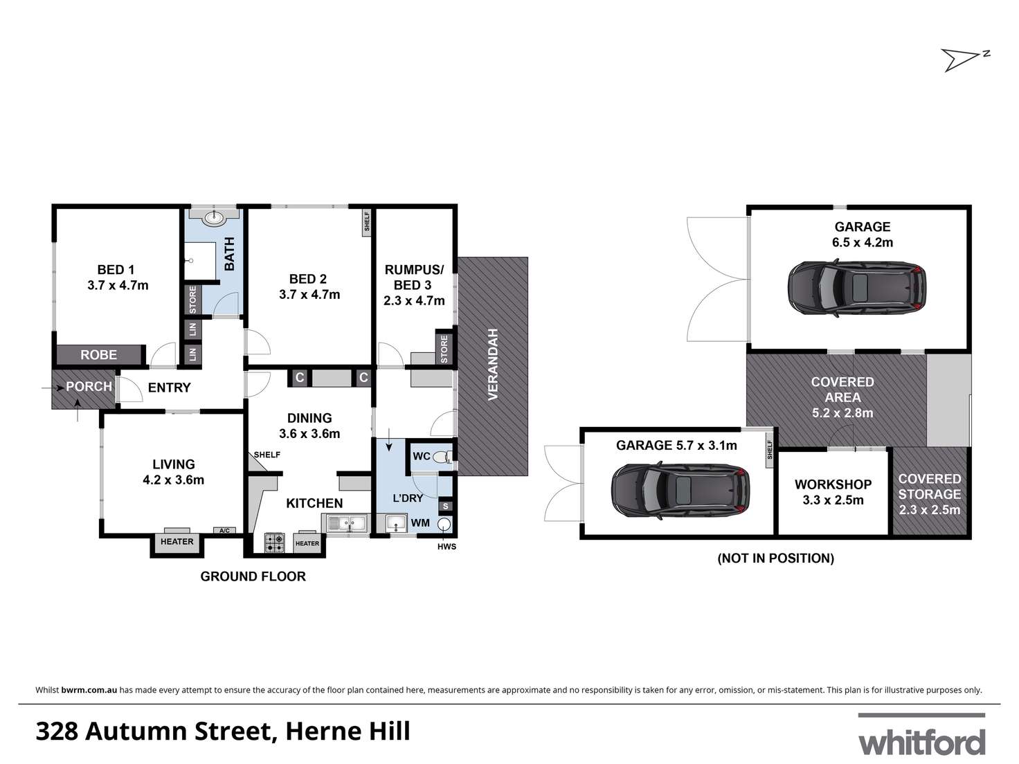 Floorplan of Homely house listing, 328 Autumn Street, Herne Hill VIC 3218