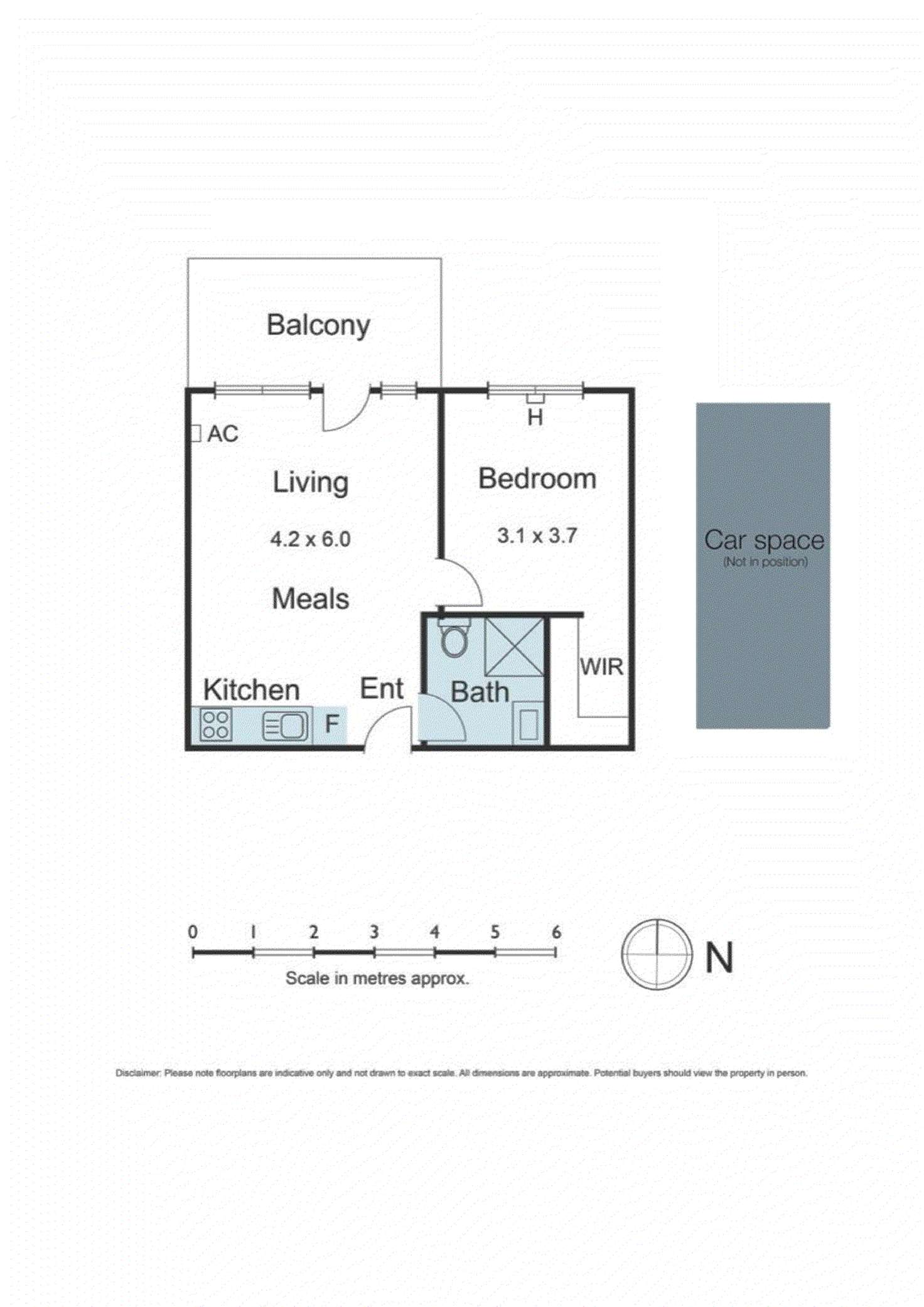 Floorplan of Homely apartment listing, 318/662 Blackburn Road, Notting Hill VIC 3168