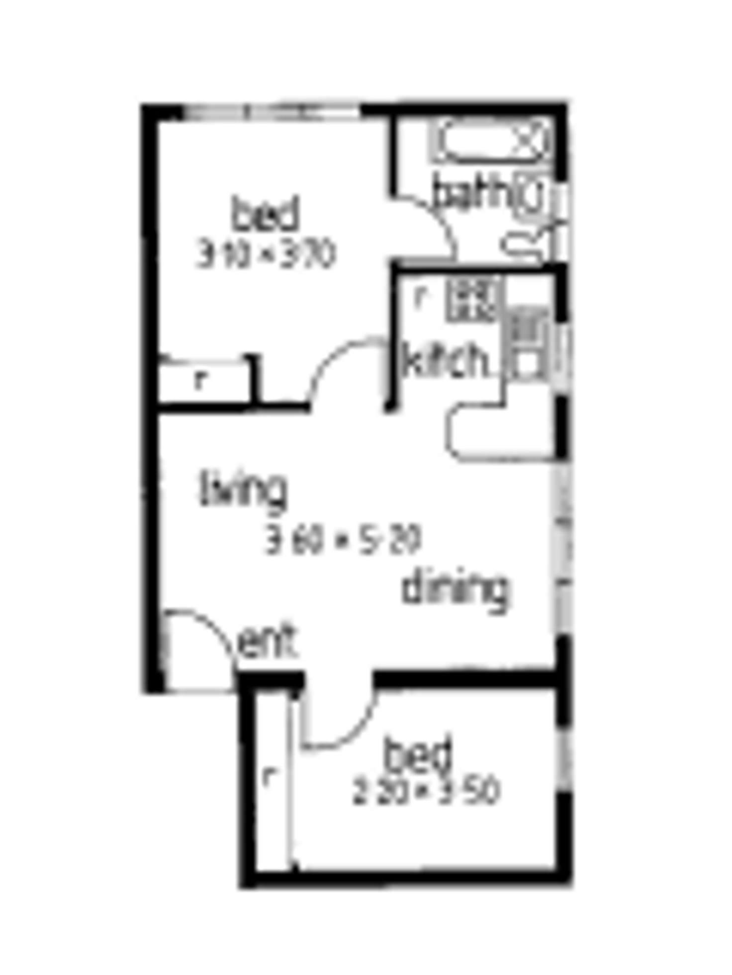 Floorplan of Homely apartment listing, 6/143 Smith Street, Thornbury VIC 3071