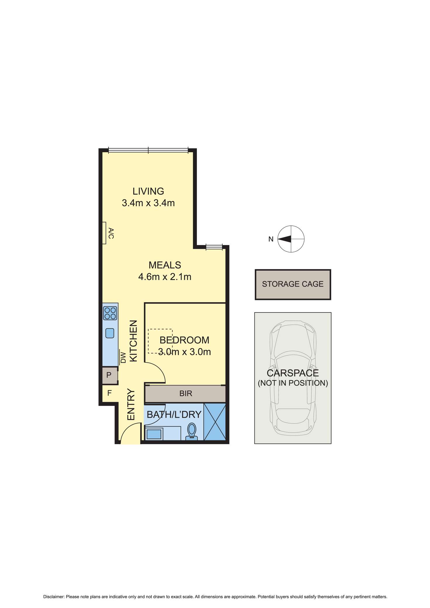Floorplan of Homely apartment listing, 408/241 Dryburgh Street, North Melbourne VIC 3051