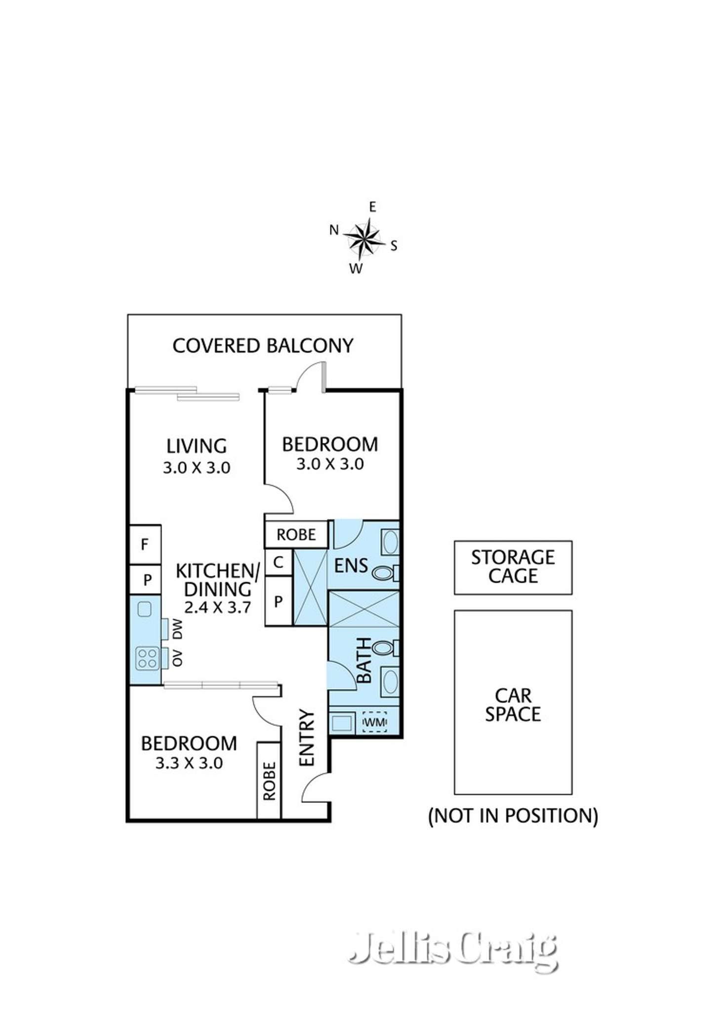 Floorplan of Homely apartment listing, 201/88 Trenerry Crescent, Abbotsford VIC 3067