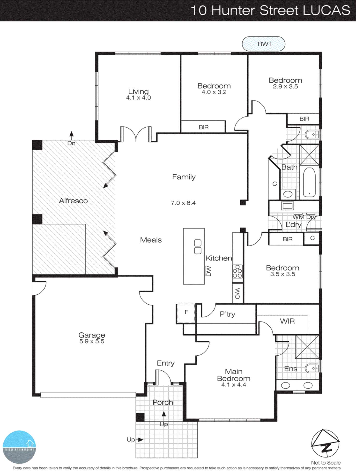Floorplan of Homely house listing, 10 Hunter Street, Alfredton VIC 3350