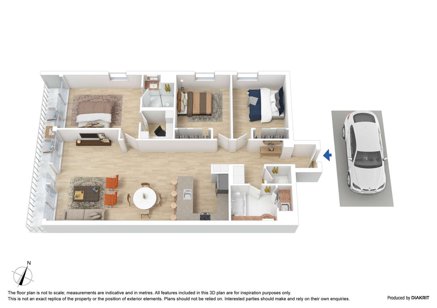Floorplan of Homely apartment listing, 125/418 St Kilda Road, Melbourne VIC 3004