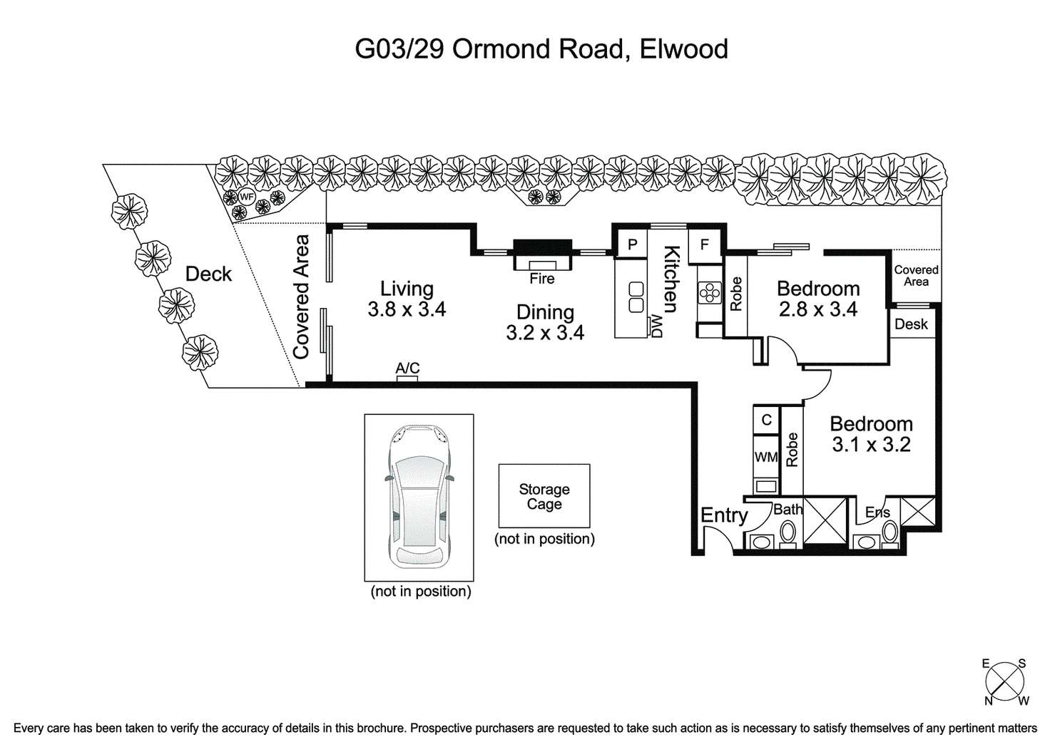 Floorplan of Homely apartment listing, G03/29-31 Ormond Road, Elwood VIC 3184