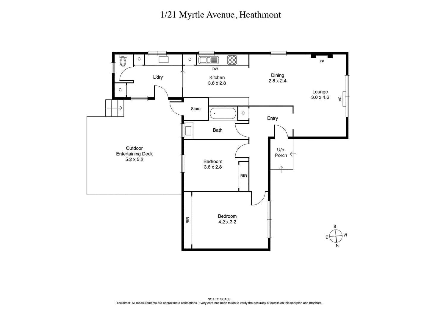 Floorplan of Homely house listing, 1/21 Myrtle Avenue, Heathmont VIC 3135